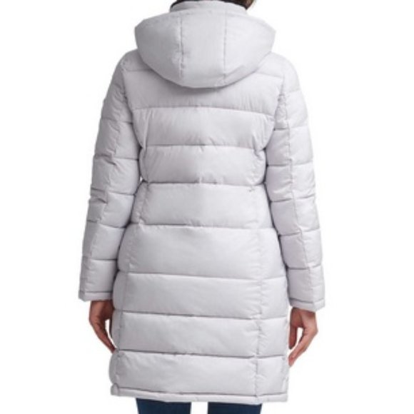 BRAND NEW Andrew Marc Sorona Aura Parka Gray w/ Hooded Gray Fur Size Small - Picture 2 of 2